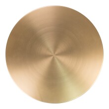 Beistelltisch >Lecco< in Messing, Marmor - 51x52x51cm (BxHxT)