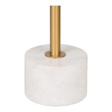 Beistelltisch >Lecco< in Messing, Marmor -...