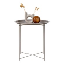 Beistelltisch >Bastia< in Beige, Metall -...