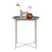 Beistelltisch >Bastia< in Beige, Metall - 47x50x47cm (BxHxT)