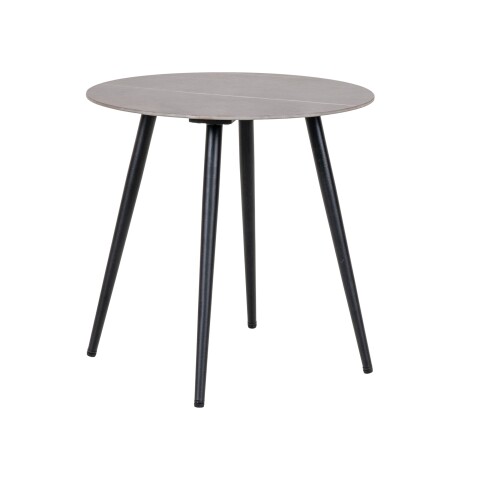Beistelltisch >Lazio< in Grau schwarz, Keramik - 45x45x45cm (BxHxT)