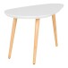 Couchtisch >Vado< in Weiß / Natur, MDF - 40x40x70cm (BxHxT)