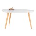 Couchtisch >Vado< in Weiß / Natur, MDF - 40x40x70cm (BxHxT)