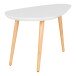 Couchtisch >Vado< in Weiß / Natur, MDF - 40x40x70cm (BxHxT)