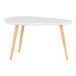 Couchtisch >Vado< in Weiß / Natur, MDF - 40x40x70cm (BxHxT)