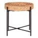 Beistelltisch >Naro< in Schwarz / Natur, Wasserhyazinthe - 50x48,5x50cm (BxHxT)