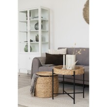 Beistelltisch >Delia< in Natur, Wasserhyazinthe - 43x34x43cm (BxHxT)