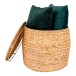 Beistelltisch >Delia< in Natur, Wasserhyazinthe - 43x34x43cm (BxHxT)