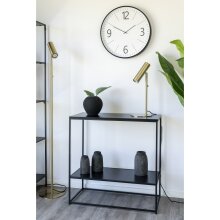 Konsolentisch >Vita< in Schwarz, Melamin - 80x80x36cm (BxHxT)
