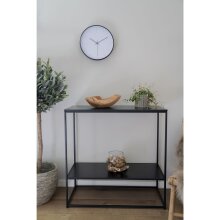 Konsolentisch >Vita< in Schwarz, Melamin - 80x80x36cm (BxHxT)