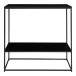 Konsolentisch >Vita< in Schwarz, Melamin - 80x80x36cm (BxHxT)
