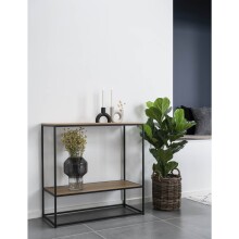 Konsolentisch >Vita< in Natur, Melamin - 80x80x36cm...