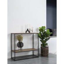 Konsolentisch >Vita< in Natur, Melamin - 80x80x36cm (BxHxT)