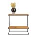 Konsolentisch >Vita< in Natur, Melamin - 80x80x36cm (BxHxT)