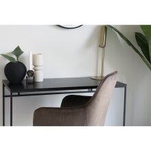 Schreibtisch >Vita< in Schwarz, Melamin - 100x75x45cm (BxHxT)