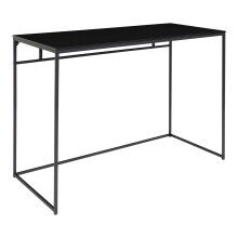 Schreibtisch >Vita< in Schwarz, Melamin - 100x75x45cm (BxHxT)