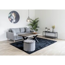 TV-Bank >Vita< in Schwarz, Melamin - 100x45x36cm...