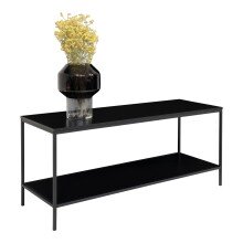 TV-Bank >Vita< in Schwarz, Melamin - 100x45x36cm...