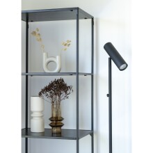 Bücherregal >Vita< in Schwarz, Melamin - 51x170x36cm (BxHxT)
