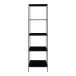Bücherregal >Vita< in Schwarz, Melamin - 51x170x36cm (BxHxT)