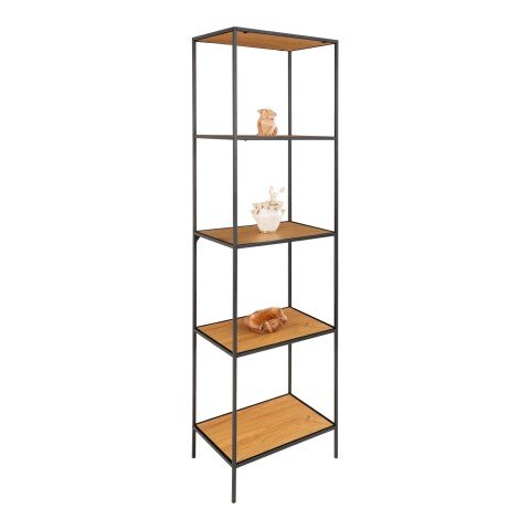 Bücherregal >Vita< in Natur, Melamin - 51x170x36cm (BxHxT)