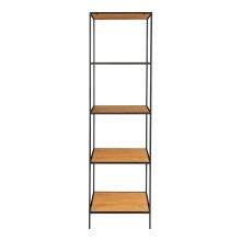 Bücherregal >Vita< in Natur, Melamin - 51x170x36cm (BxHxT)