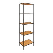 Bücherregal >Vita< in Natur, Melamin - 51x170x36cm (BxHxT)