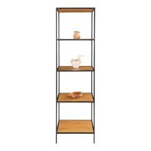 Bücherregal >Vita< in Natur, Melamin - 51x170x36cm (BxHxT)