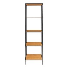 Bücherregal >Vita< in Natur, Melamin - 51x170x36cm (BxHxT)