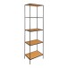 Bücherregal >Vita< in Natur, Melamin - 51x170x36cm (BxHxT)