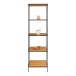 Bücherregal >Vita< in Natur, Melamin - 51x170x36cm (BxHxT)