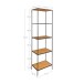 Bücherregal >Vita< in Natur, Melamin - 51x170x36cm (BxHxT)