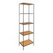 Bücherregal >Vita< in Natur, Melamin - 51x170x36cm (BxHxT)