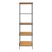 Bücherregal >Vita< in Natur, Melamin - 51x170x36cm (BxHxT)