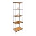 Bücherregal >Vita< in Natur, Melamin - 51x170x36cm (BxHxT)