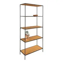 Bücherregal >Vita< in Natur, Melamin -...