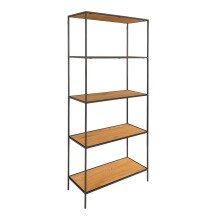 Bücherregal >Vita< in Natur, Melamin - 80x170x36cm (BxHxT)