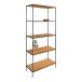 Bücherregal >Vita< in Natur, Melamin - 80x170x36cm (BxHxT)