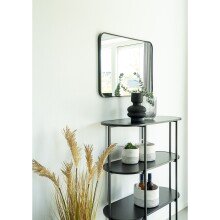 Bücherregal >Vita< in Schwarz, Melamin - 85x111x36cm (BxHxT)