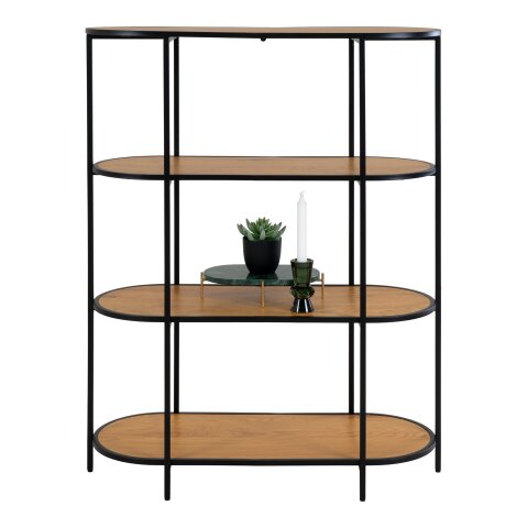 Bücherregal >Vita< in Natur, Melamin - 85x111x36cm (BxHxT)