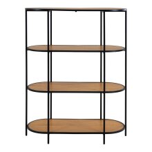 Bücherregal >Vita< in Natur, Melamin - 85x111x36cm (BxHxT)