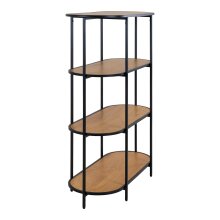 Bücherregal >Vita< in Natur, Melamin - 85x111x36cm (BxHxT)