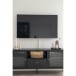 Lowboard >Dalby< in Schwarz, Metall - 160x60x35cm (BxHxT)