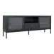 Lowboard >Dalby< in Schwarz, Metall - 160x60x35cm (BxHxT)