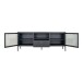 Lowboard >Dalby< in Schwarz, Metall - 160x60x35cm (BxHxT)