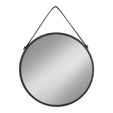 Spiegel >Trapani< in Schwarz, Stahl, Glas - 60x60x2cm (BxHxT)