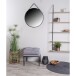 Spiegel >Trapani< in Schwarz, Stahl, Glas - 60x60x2cm (BxHxT)