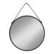 Spiegel >Trapani< in Schwarz, Stahl, Glas - 60x60x2cm (BxHxT)