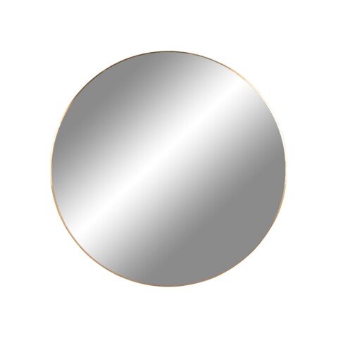 Spiegel >Jersey< in Messing, Stahl, Glas - 60x0,5x60cm (BxHxT)