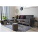 Spiegel >Jersey< in Messing, Stahl, Glas - 60x0,5x60cm (BxHxT)